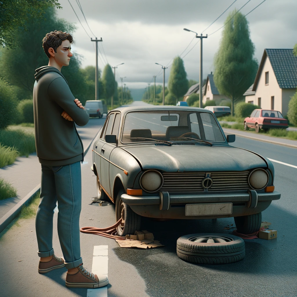 non-running car 