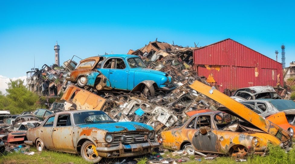 Heap of broken cars